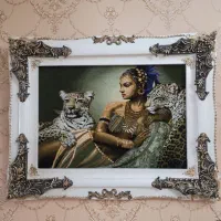 تابلو فرش دستباف کلوپاترا