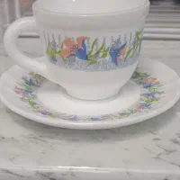فنجان و نلبکی اصل امارات ۱۲عدد نو