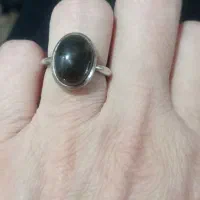 انگشتر نقره‌ بانگین یمنی اصل زنانه