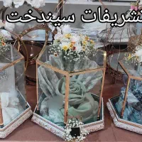 خنچه عروس و داماد باکس شیشه ای نامزدی