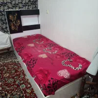 تخت یکنفره به همراه تشک|تخت و سرویس خواب|قائم‌شهر, |دیوار
