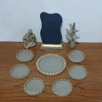 هفتسین لب طلا همراه آیینه