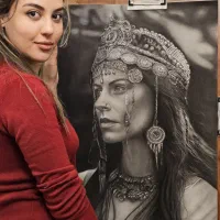 دوره طراحی چهره سیاه قلم به سبک هایپررئال