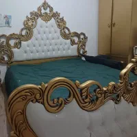 تخت خواب دونفره پا تختی دوتا اینه دراور