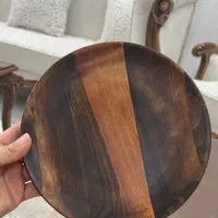 پیش دستی بشقاب ظرف پذیرایی چوبی نو