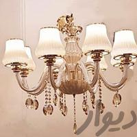 لوستر کریستالی شید شیشه ای