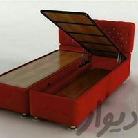 تختخواب باکس هتلی جکدار ثابت.تخت تشک دونفره یکنفره