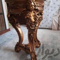 میز تلفن گرد طرح برجسته
