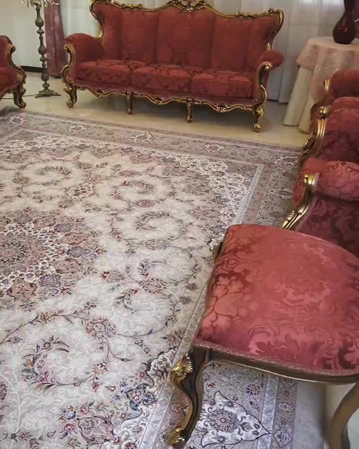 روفرشی کشدار کد ۷۵۵ رنگ زمینه بژ خاکی|روفرشی|تهران, تهران‌سر|دیوار