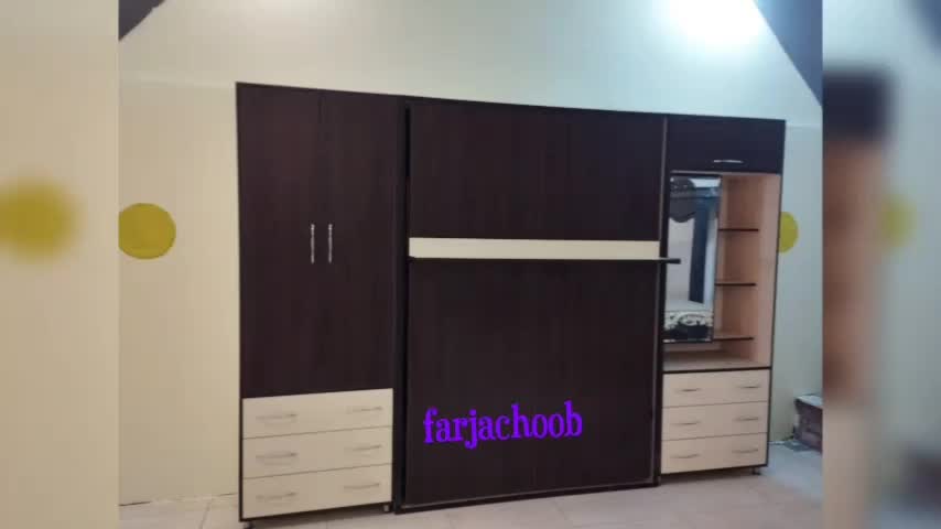 تخت خواب *تاشو* دیواری یکنفره عمق ۳۲|تخت و سرویس خواب|مشهد, خین عرب|دیوار
