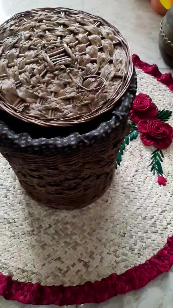 سبد لباس حصیری|صنایع دستی و سایر لوازم تزئینی|رشت, هلال احمر|دیوار