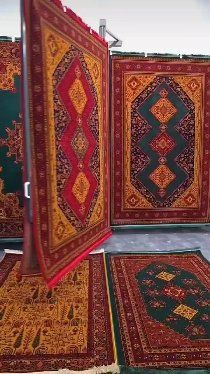 فرش سه ترنج قشقایی در سه رنگبندی ۱۲و۹و۶ متری|فرش|قم, باجک دو|دیوار