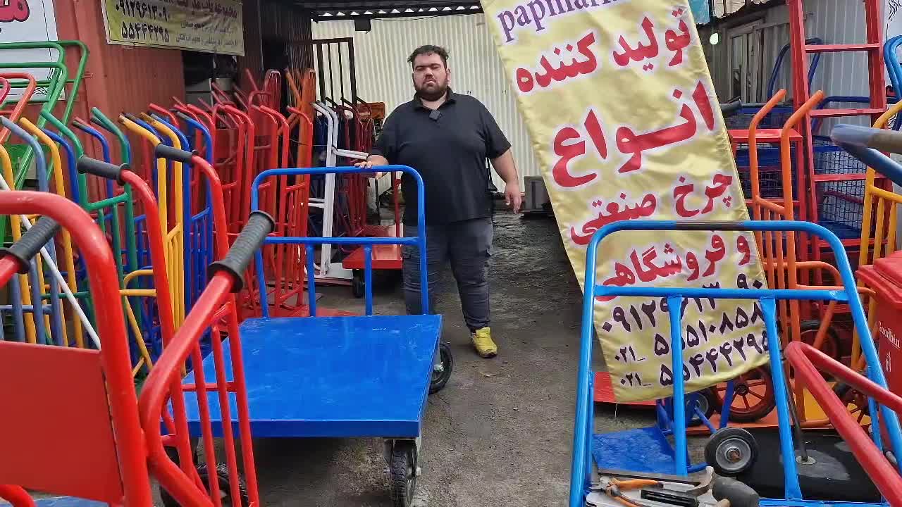 گاری حمل ترولی فلزی چرخ دستی باربر فلزی (تولیدی)|ابزارآلات|ری, سیزده آبان|دیوار