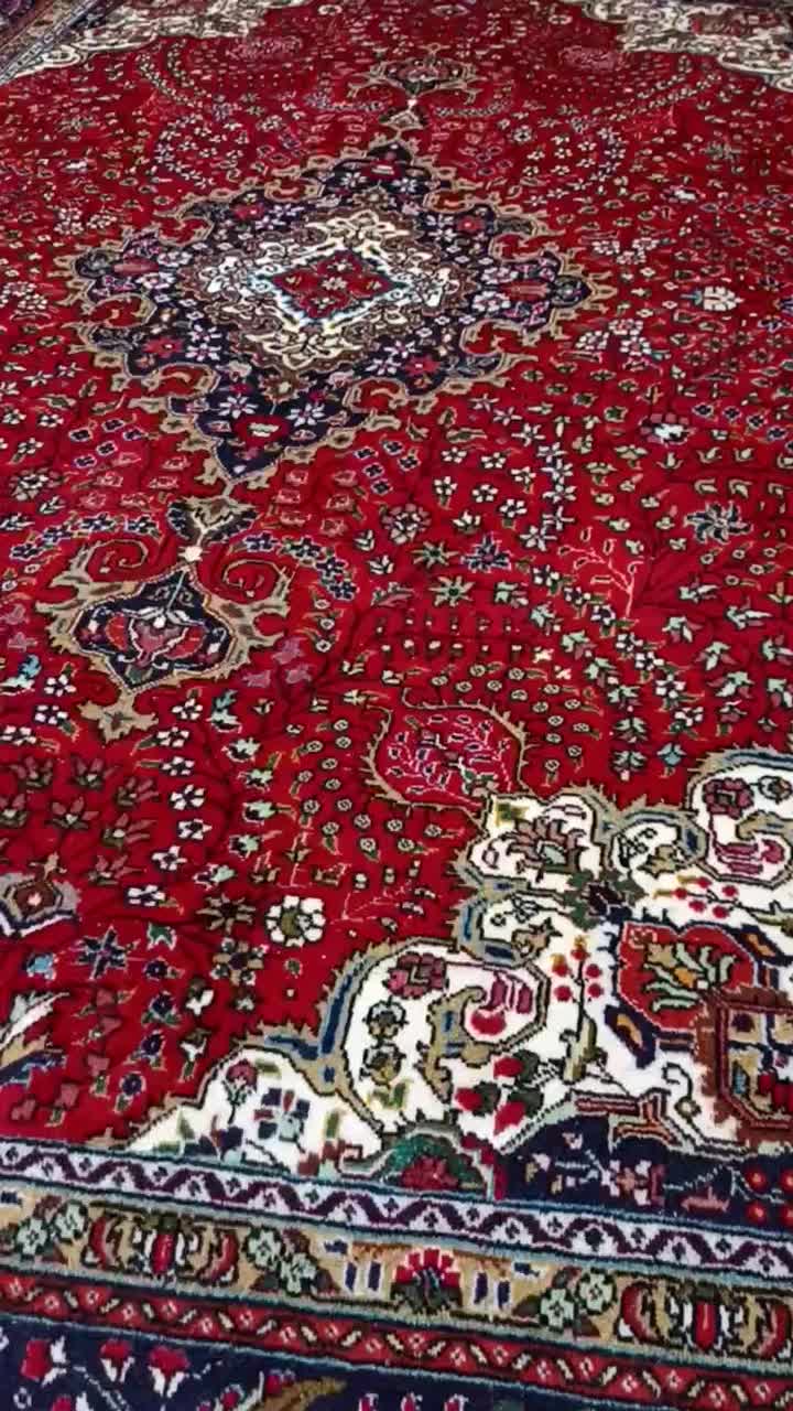 جفت شیش متری(۳×۲)نقشه کرمان قلم رنگ قرمز|فرش|خوی, |دیوار