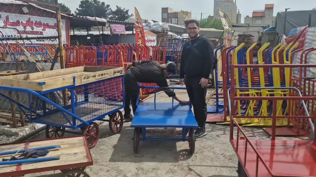 گاری یدک کش چهار چرخ پاپ حمل بار دستی یدک|ابزارآلات|تهران, صالح‌آباد شرقی|دیوار