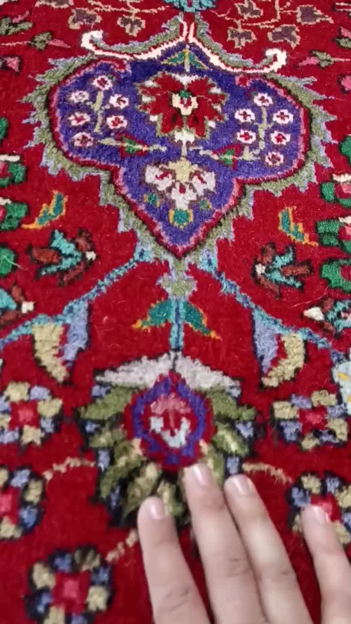 تک12متری(۴×۳)دستباف درحدنوبافت تبریز|فرش|خوی, |دیوار