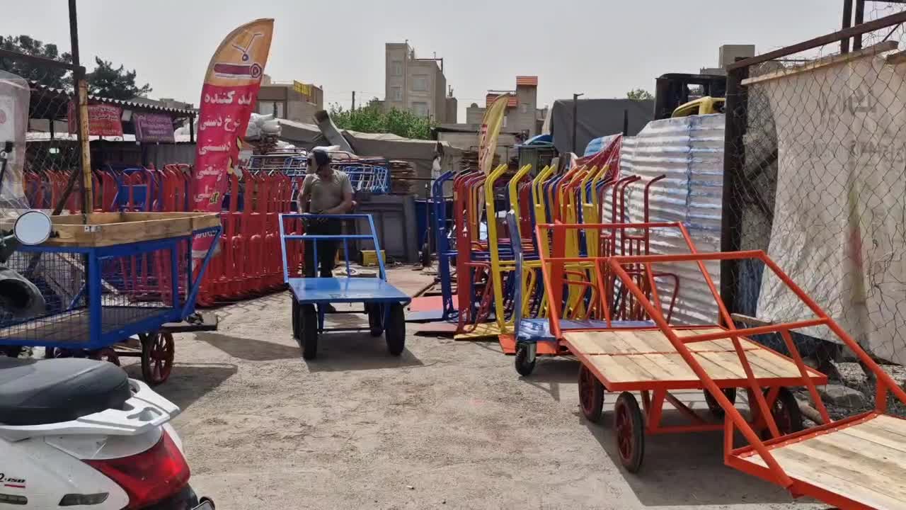 چرخ تمام فلزی گاری پاپ چهار باربر دستی فلز|ابزارآلات|ری, صالح‌آباد شرقی|دیوار