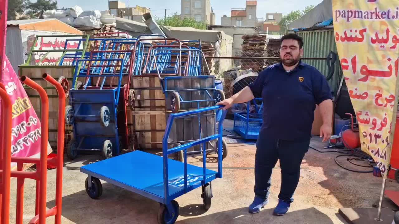 گاری چهار چرخ ثابت بار بر پاپ دستی چرخ ثابت|ابزارآلات|ری, سیزده آبان|دیوار