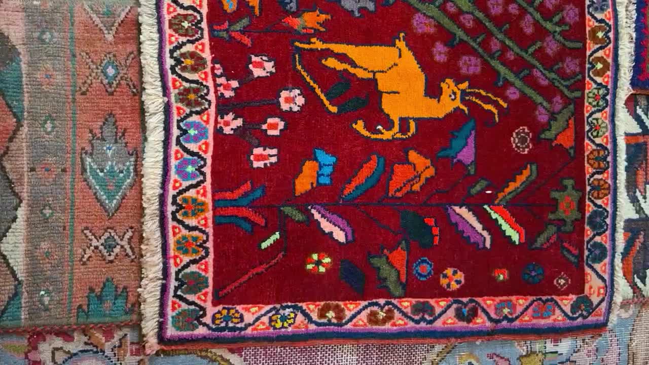 فرش دستباف قشقایی60*60|فرش|تهران, جیحون|دیوار