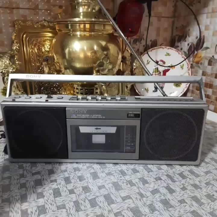 رادیو ضبط قدیمی سونی بسیار خاص و کمیاب|سیستم صوتی خانگی|مشکیندشت, |دیوار