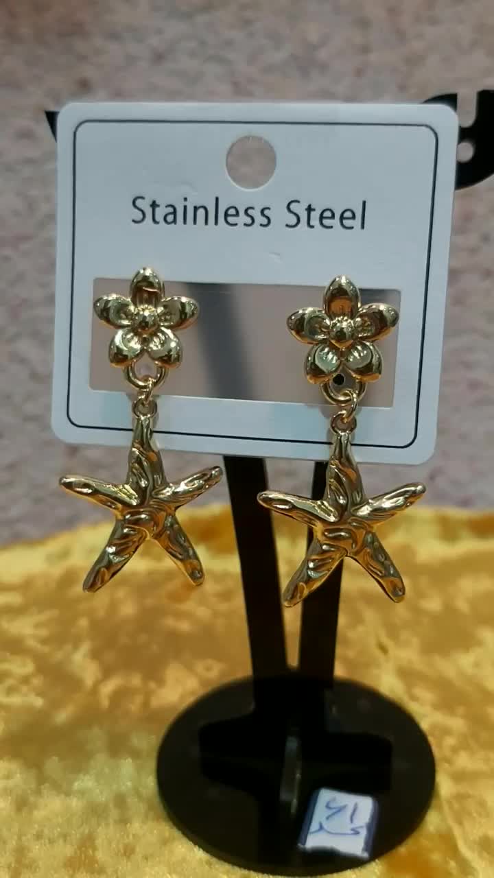 گوشواره ستاره و گل|بدلیجات|کرمانشاه, |دیوار