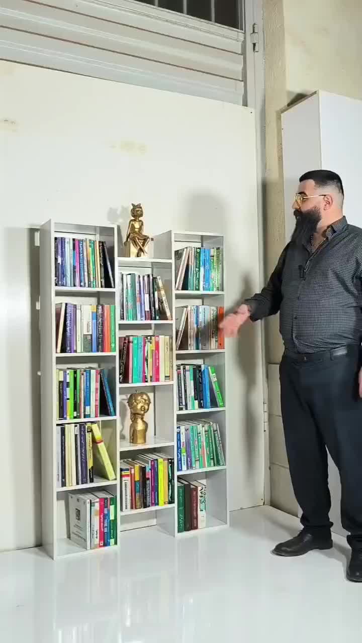 بوفه و کتابخانه مدل سه |کتابخانه، شلف، قفسههای دیواری|تبریز, |دیوار