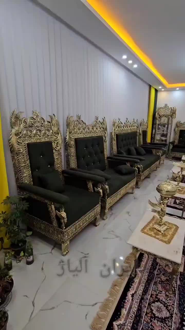 مبل سلطنتی مبل برنجی برنزی آلیاژی|مبلمان خانگی و میز عسلی|مشهد, طلاب|دیوار