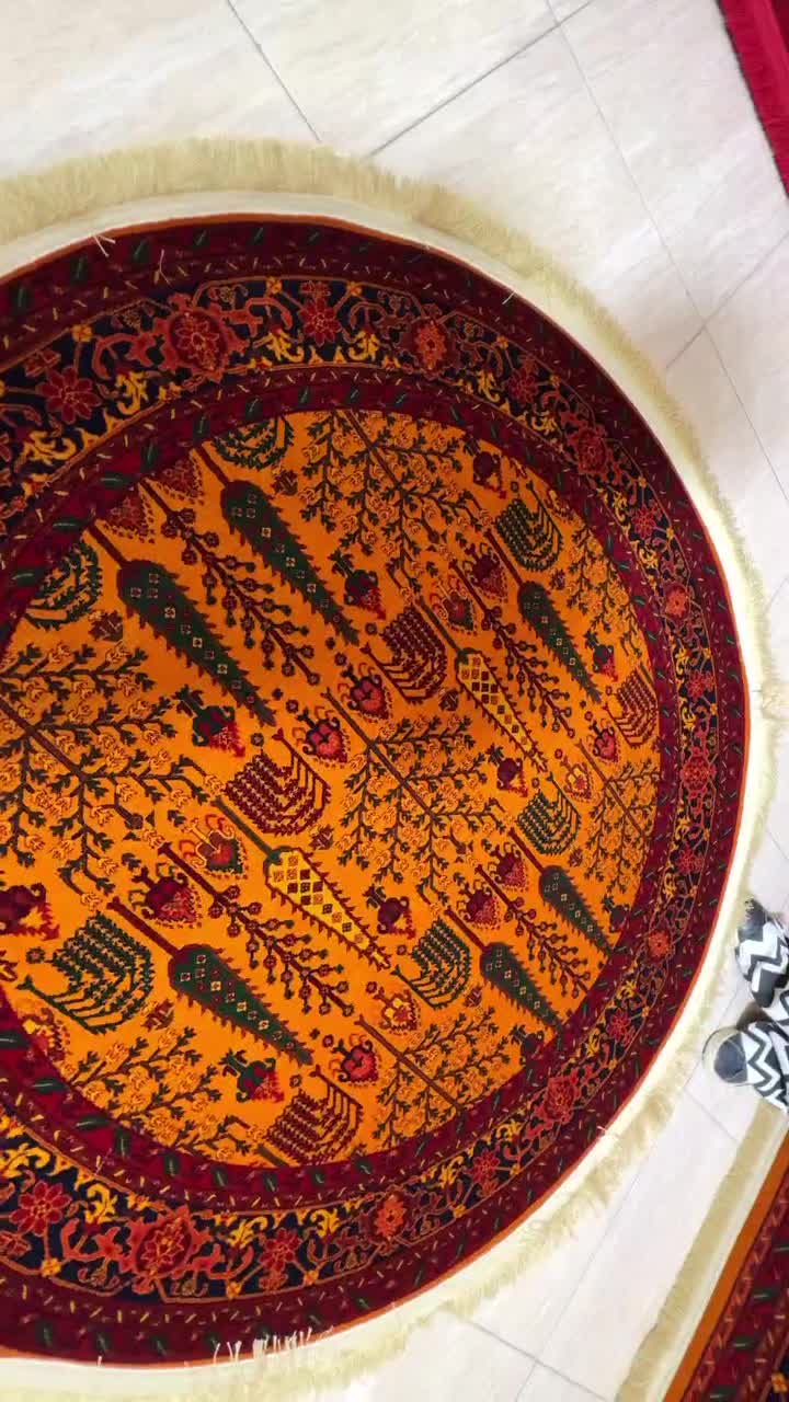 فرش کد ۷۰۹ عسلی نخ اکرولیک ۱۲و۹و۶متری|فرش|قم, چهار امامزاده|دیوار