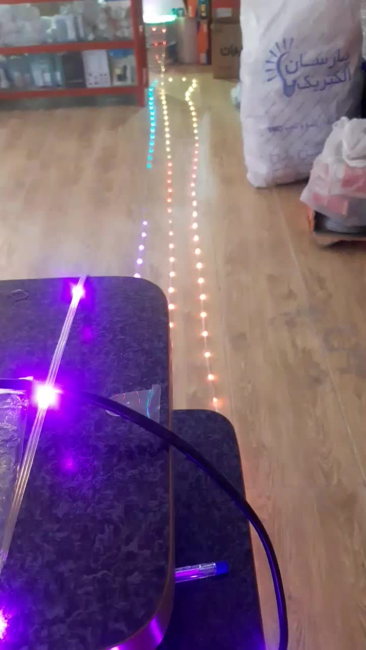 ریسه اسمارت حرکتی مناسب سقف ابری و فضای باز|ریسه و چراغ تزئینی|شیراز, فخرآباد (دروازه کازرون)|دیوار