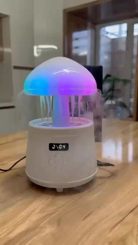 بخور چراغ خواب عروس دریایی اسپیکر دار ساعت ریسه|چراغ خواب و آباژور|شیراز, فخرآباد (دروازه کازرون)|دیوار