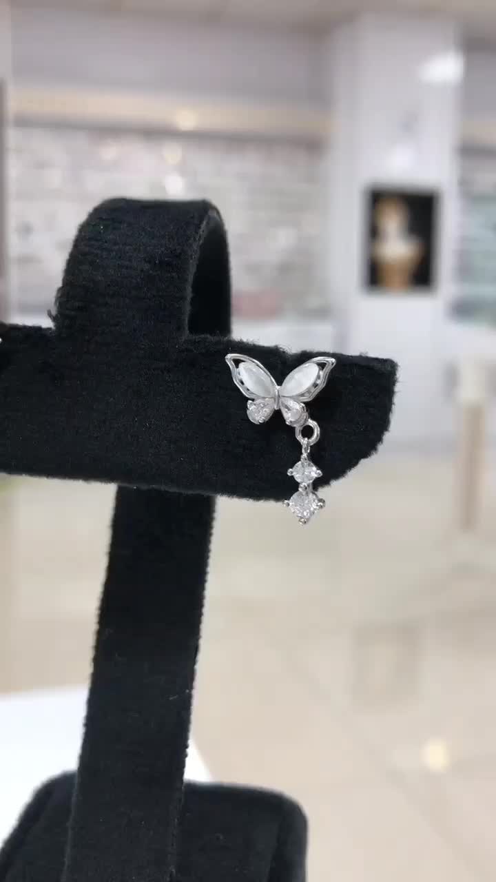 گوشواره نقره با صدف طبیعی بسیار خاص و مینیمال|بدلیجات|شهرضا, |دیوار