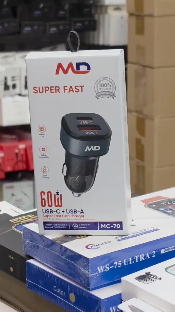شارژر فندکی برند MD مدل MC-70|لوازم جانبی موبایل و تبلت|شهریار, شهریار|دیوار