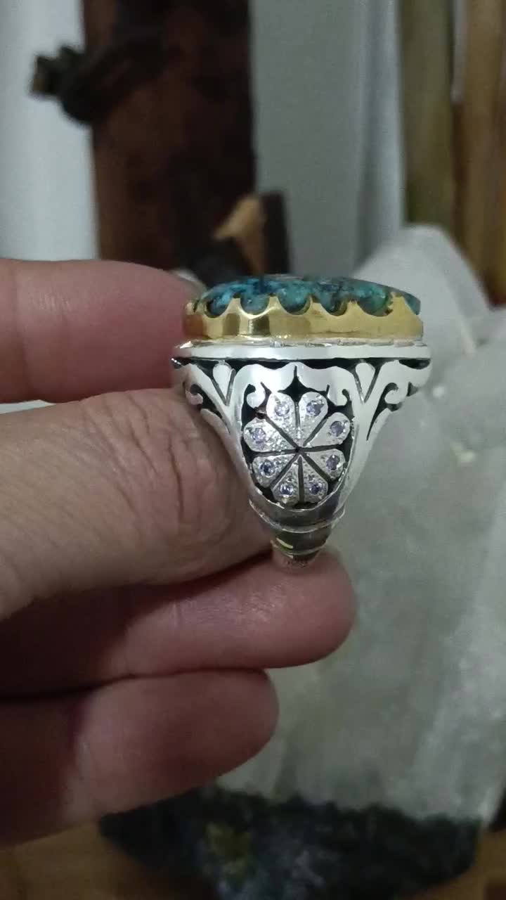 انگشتره فیروزه شاهکاره استاد ماهان|جواهرات|رباطکریم, رباطکریم|دیوار