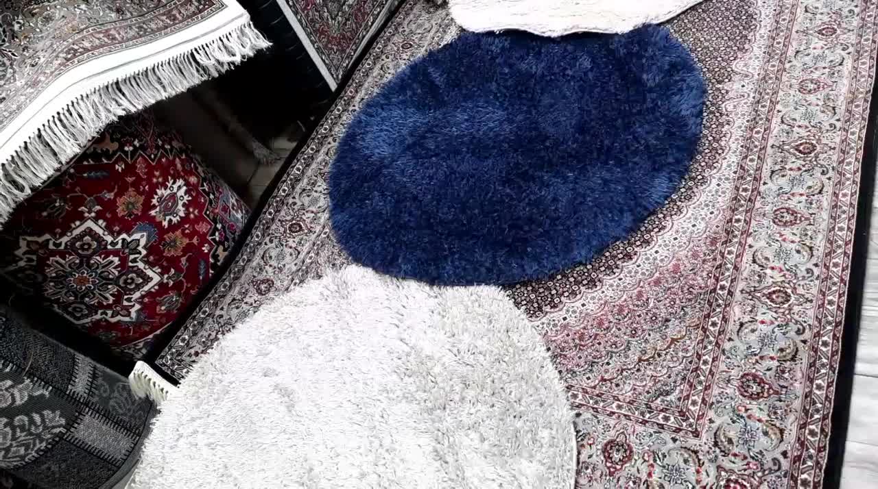 فرش اتاق فرش شقی ترکیه فرش دایره ۱×۱ سایز|فرش|تبریز, |دیوار