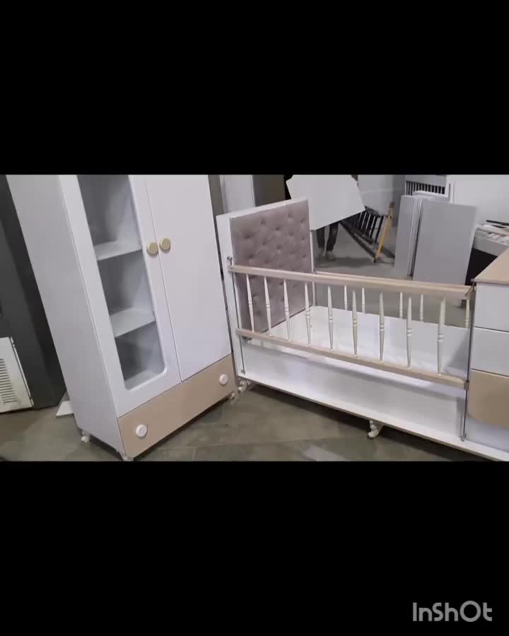 سیسمونی سرویس کمد نوزادباتخت دوکاره آسانسوری لمسه|تخت و صندلی بچه|مشهد, عبادی|دیوار