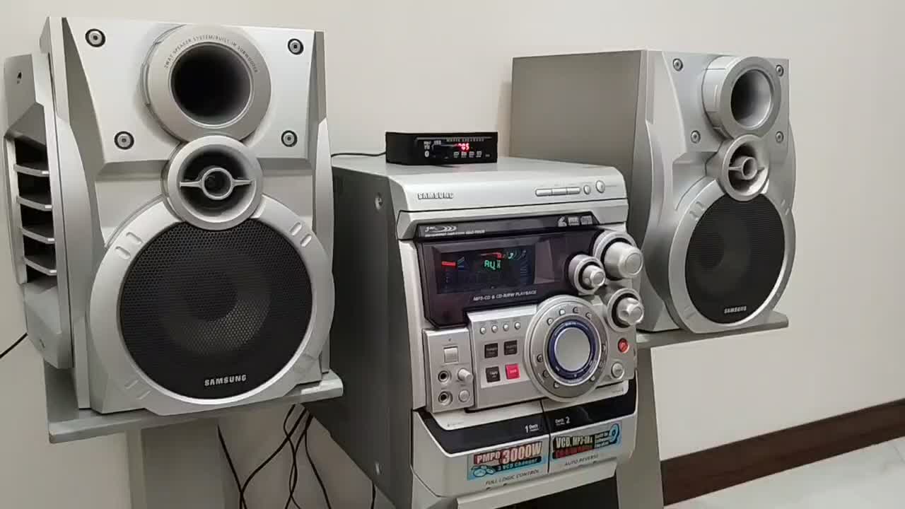 سامسونگ بلوتوث AUX USB قدرتمند 3000 وات کاست سالم|سیستم صوتی خانگی|تهران, تسلیحات|دیوار