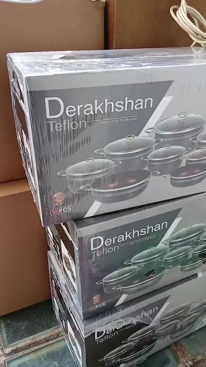 سرویس قابلمه ۱۴ پارچه تلفون درخشان|ظروف پختوپز|نسیمشهر, |دیوار