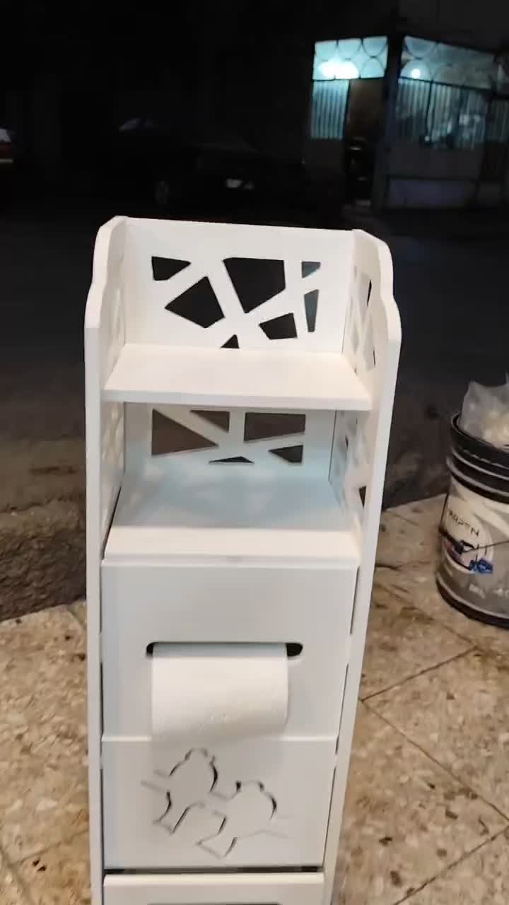 استند شلف ایستاده جای سطل و دستمال حمام توالت ضدآب|لوازم حمام|مشهد, کوشش|دیوار