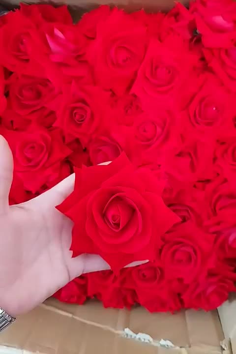 *گل رز سوپر قطر۱۴ سانت مخمل*|گل مصنوعی|سیاهکل, |دیوار