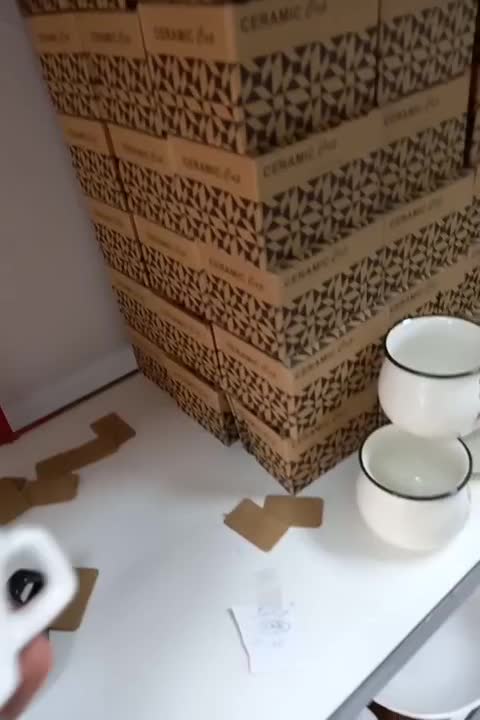 فنجان سرامیکی طرح الماس قهوه|ظروف سرو و پذیرایی|آفتاب, |دیوار