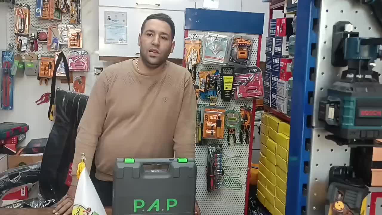 دریل شارژی چکشی پی اپی (باپک ابزار ۴۰پارچه) ضمانت|ماشین‌آلات صنعتی|تبریز, |دیوار