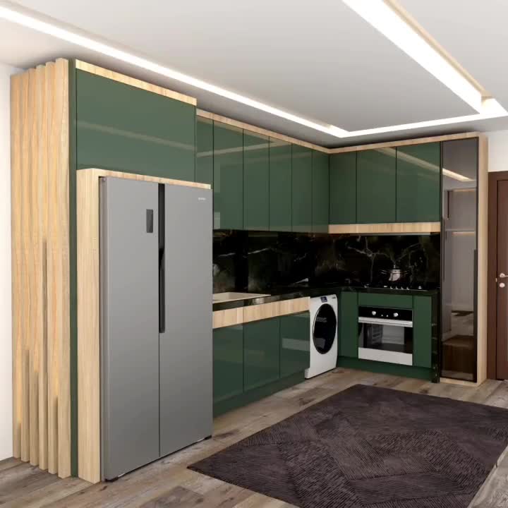 طراحی کابینت و آشپزخانه 3d max|خدمات پیشه و مهارت|قم, باجک دو|دیوار