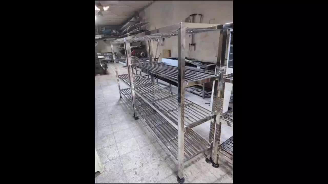 طبقه سردخانه استیل/قفسه ظروف رستورانی/آبرو استیل|کافی‌شاپ و رستوران|مشهد, شیرحصار|دیوار
