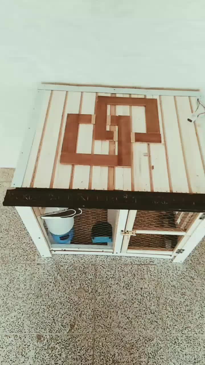 جفت کن چوبی محکم تمیز و قفس چوبی کلبه ای نو|لوازم جانبی حیوانات|میبد, |دیوار