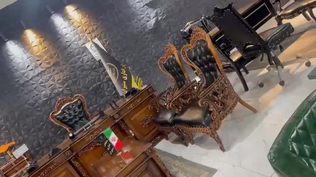 مبل سلطنتی اداری کلاسیک شاهانه دفاتر وکالت شرکت|مبلمان اداری|کرمانشاه, |دیوار