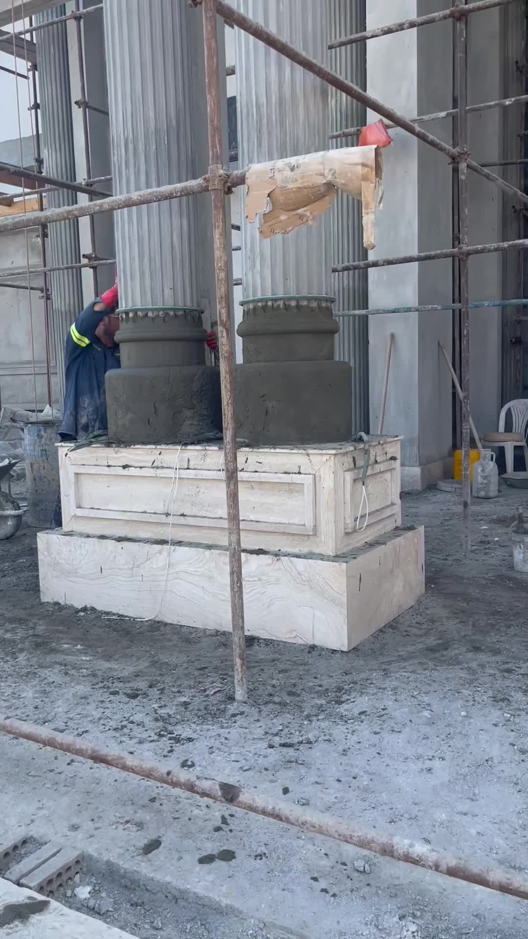 نمای سیمانبری -سیمانکاری-شسته-آب ساب-|خدمات پیشه و مهارت|رشت, نیکمرام|دیوار