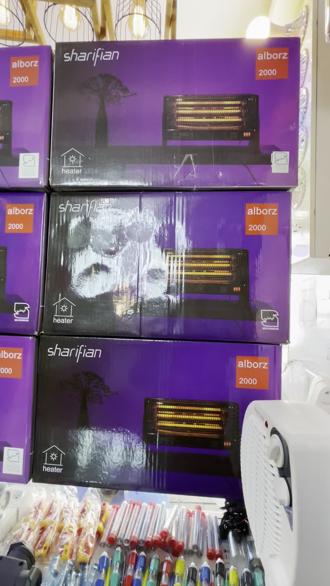 بخاری برقی ۳ شعله فندار ، بدون فن|بخاری، هیتر، شومینه|ملایر, |دیوار