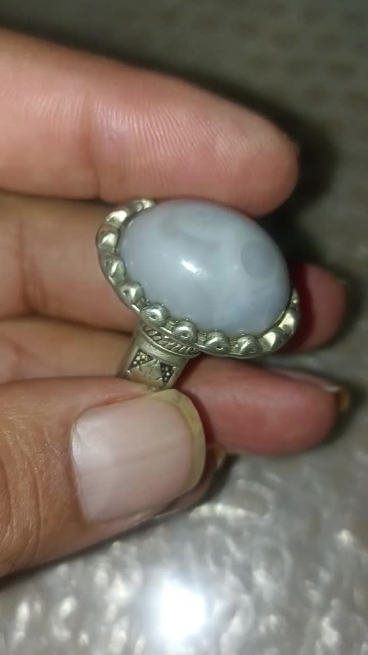 انگشتر نقره قدیمی باباقوری|جواهرات|خاش, |دیوار