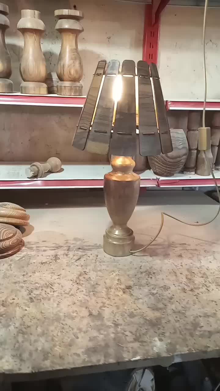 آباژور چوب گردو|چراغ خواب و آباژور|کرمانشاه, |دیوار