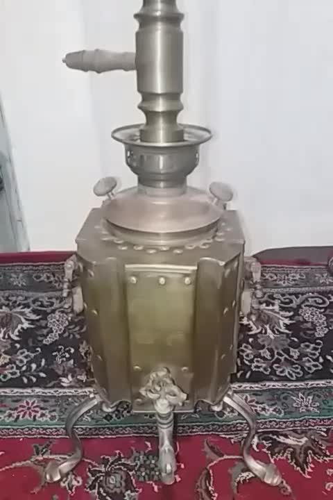 سماور ۸ضلعی زغالی|کلکسیون اشیاء عتیقه|قم, آذر (نکویی)|دیوار